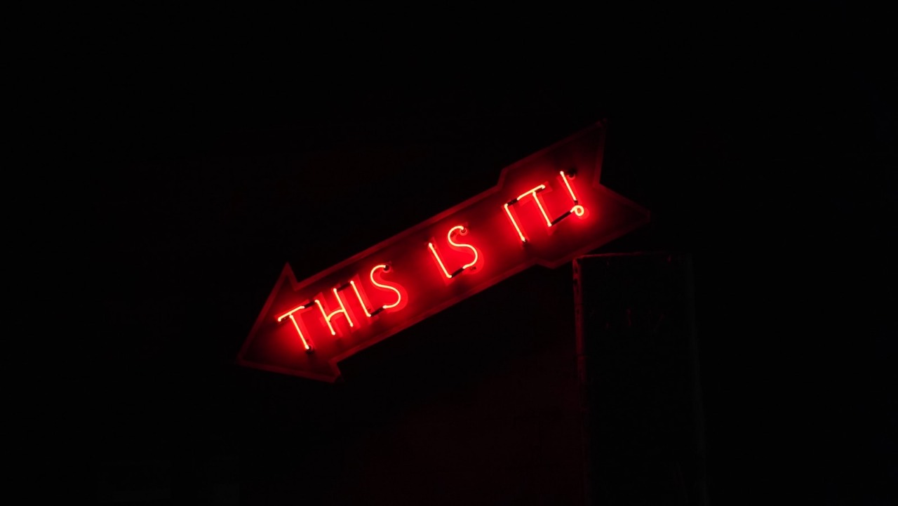 red and white love neon light signage